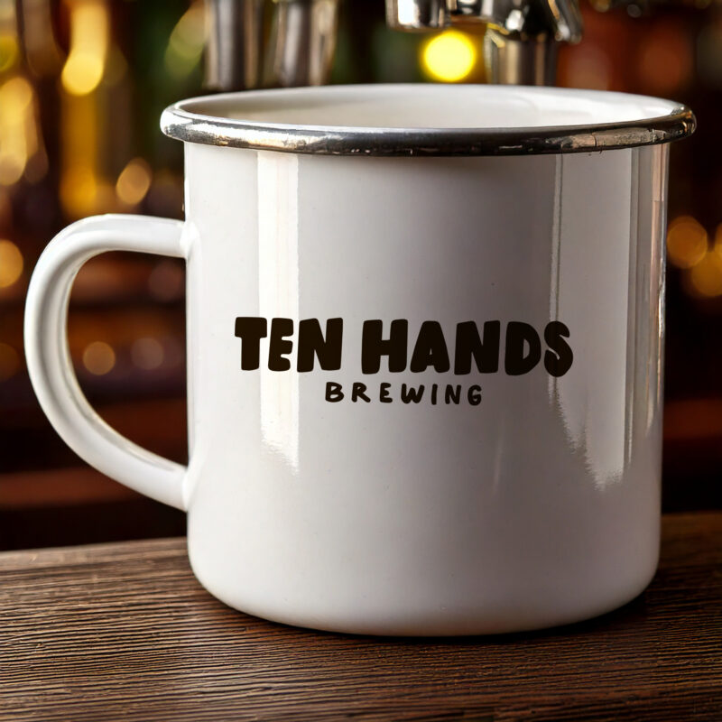 Enamel Mug Ten Hands