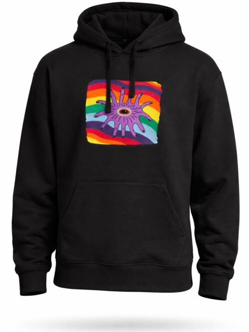 Mr Fingers Pride Hoodie Embroidery